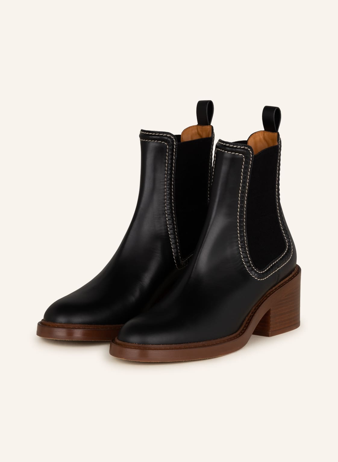 Image of Chloé Chelsea-Boots Mallo schwarz
