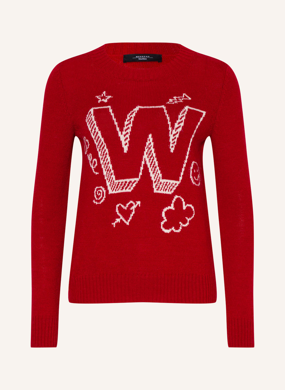 Image of Weekend Maxmara Pullover Mit Alpaka rot
