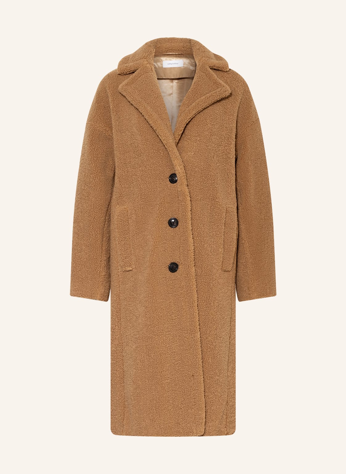 Image of Darling Harbour Teddyfell-Mantel braun