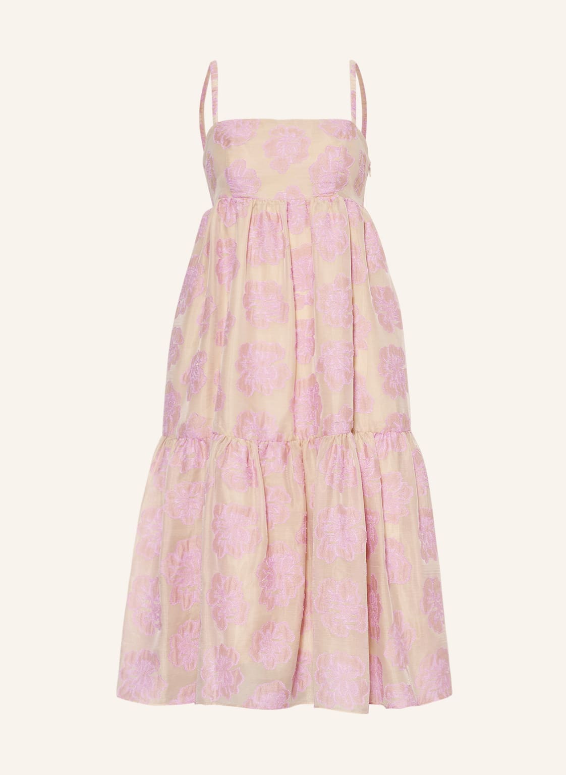 Image of Baum Und Pferdgarten Kleid Aviana Mit Stickereien rosa