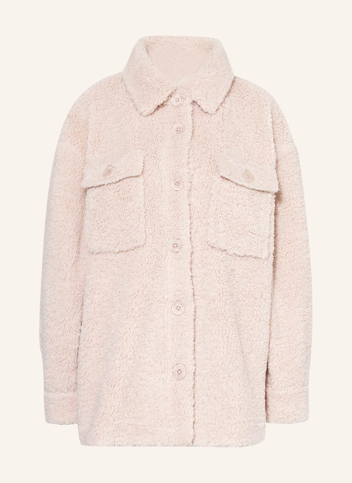 Image of Mrs & Hugs Teddyfell-Jacke beige