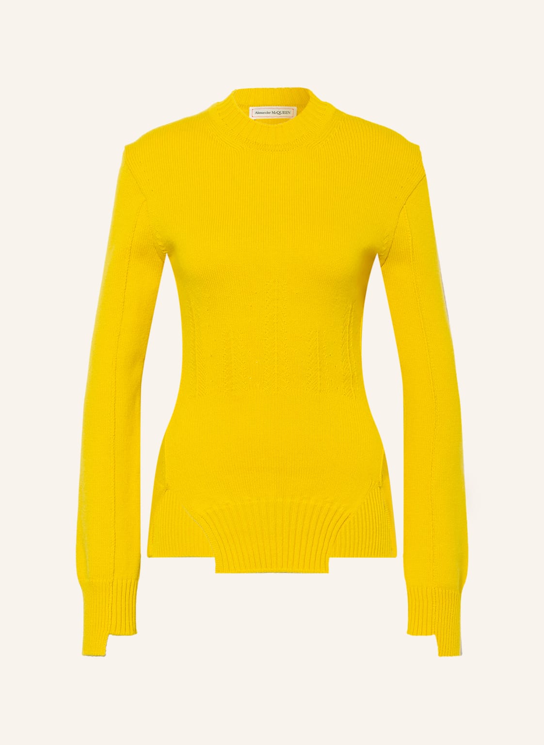 Image of Alexander Mcqueen Cashmere-Pullover gelb