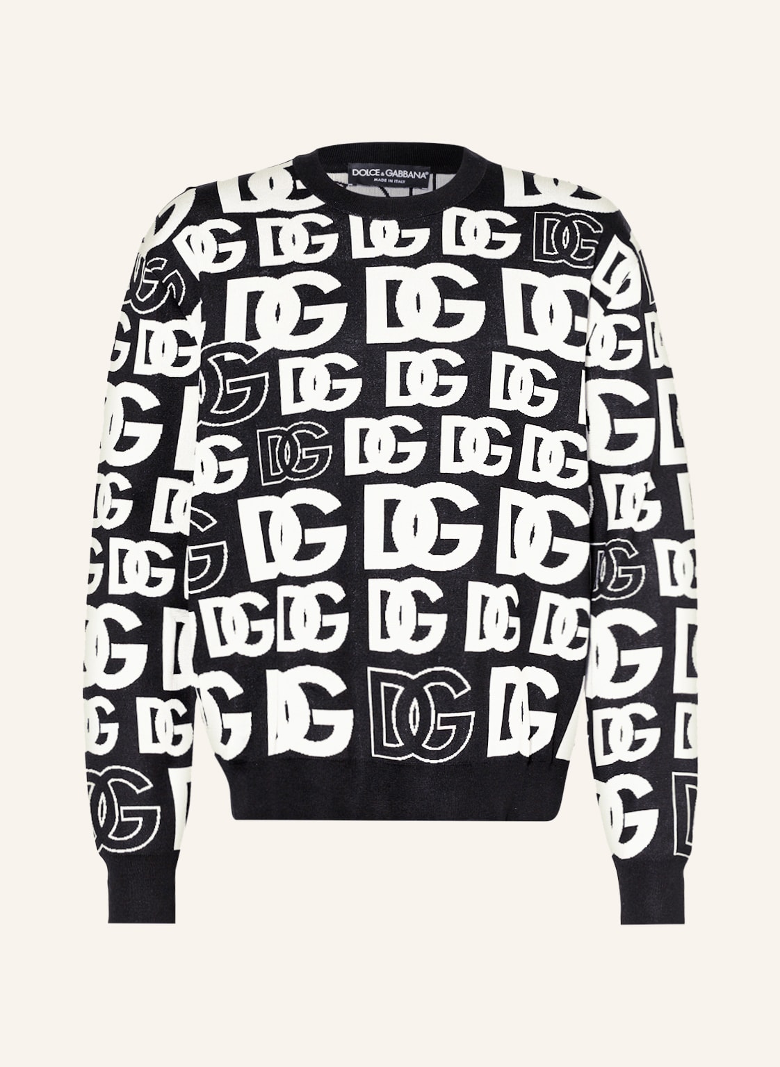 Image of Dolce & Gabbana Seidenpullover schwarz