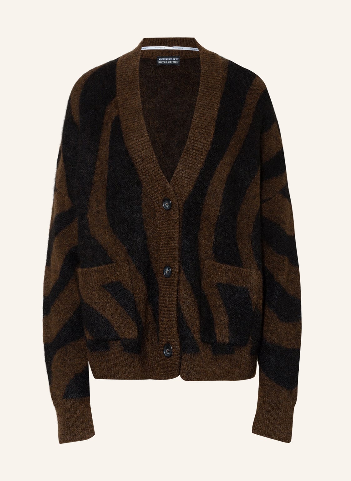 Image of Repeat Strickjacke braun