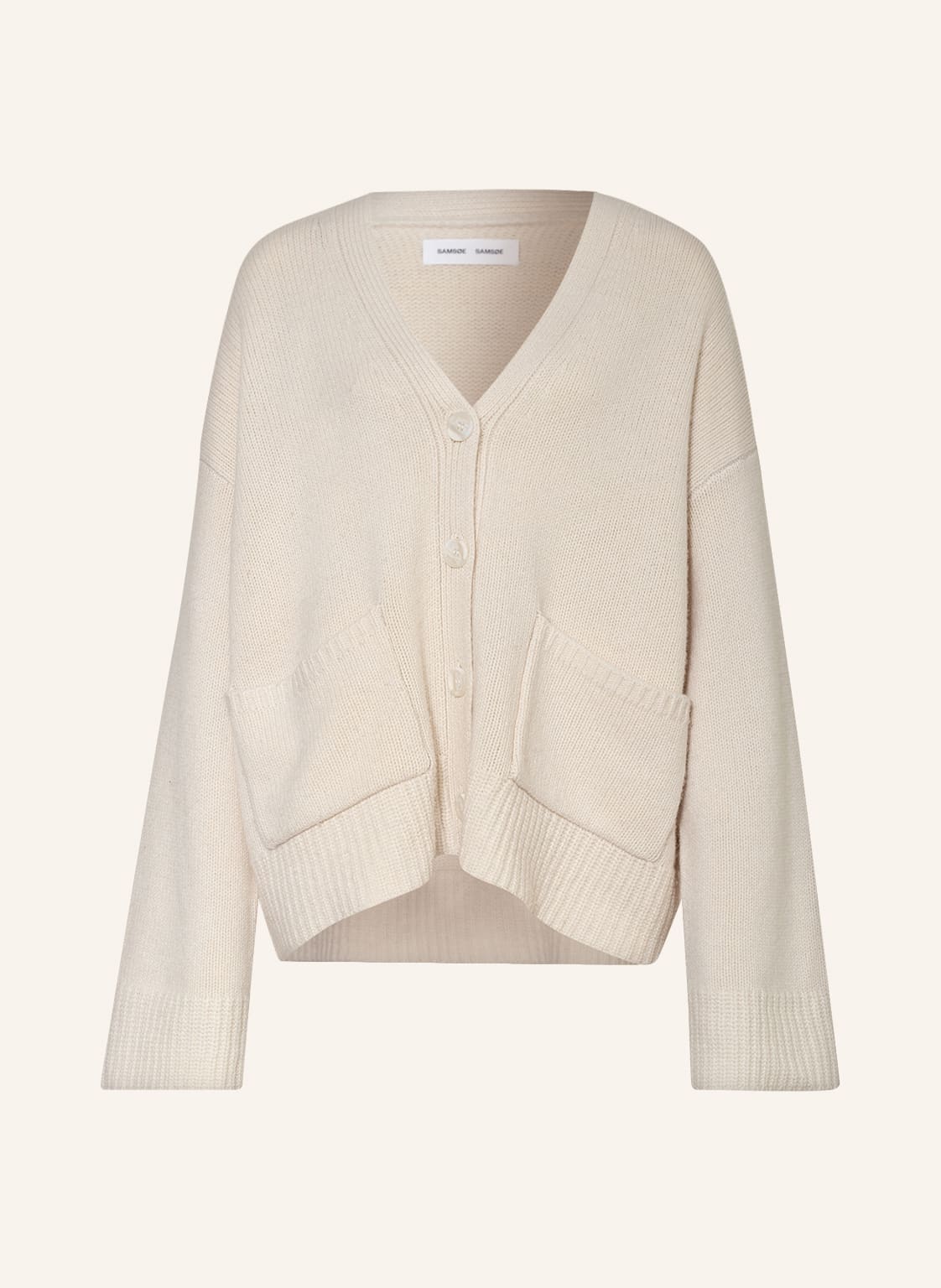 Image of Samsøe Samsøe Oversized-Strickhülle Keik beige