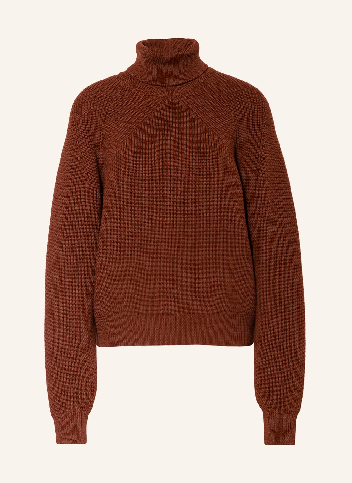 Image of Riani Rollkragenpullover Aus Merinowolle braun