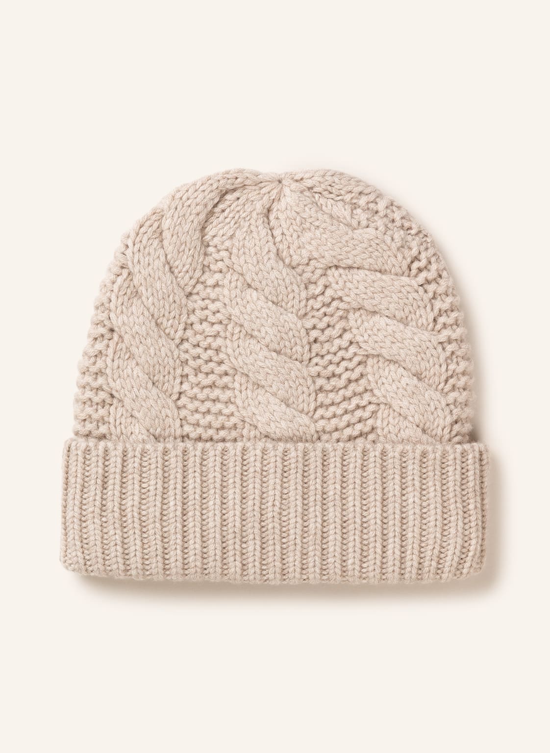 Image of Darling Harbour Mütze Mit Cashmere beige