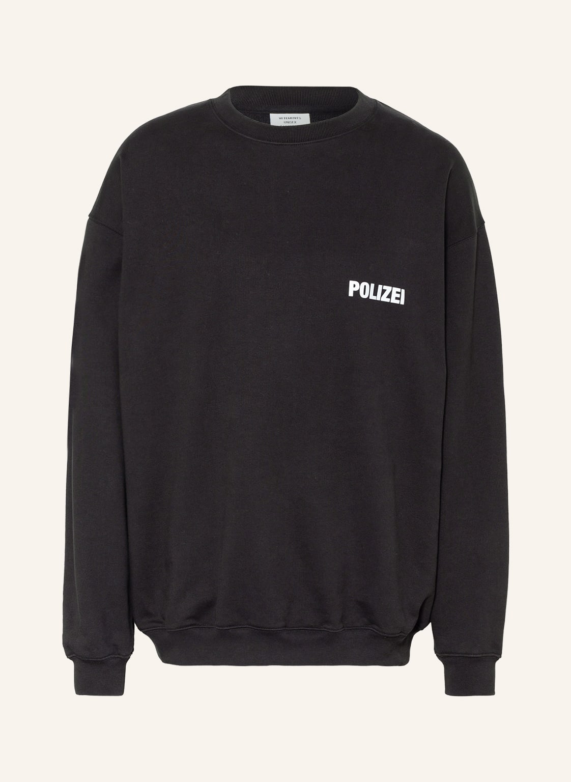 Image of Vetements Oversized-Sweatshirt schwarz