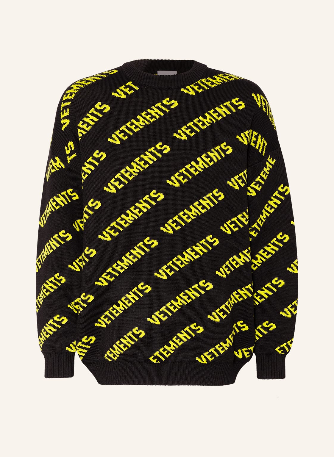 Image of Vetements Oversized-Pullover schwarz