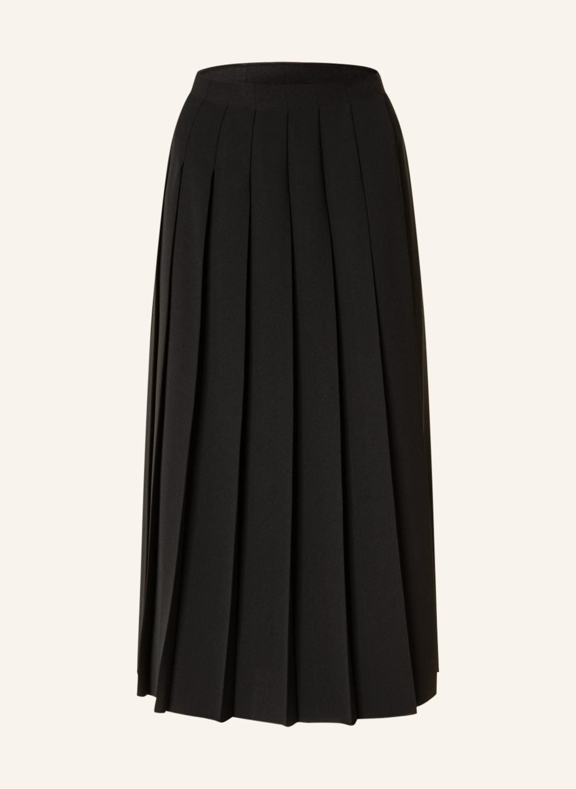 Image of Luisa Cerano Faltenrock In Wickeloptik schwarz