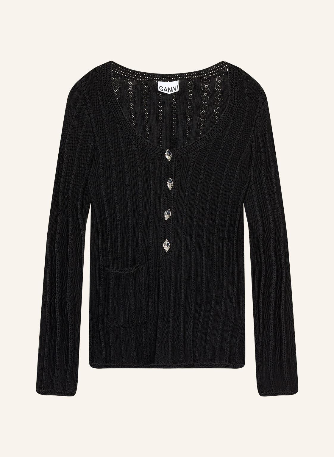 Image of Ganni Pullover schwarz