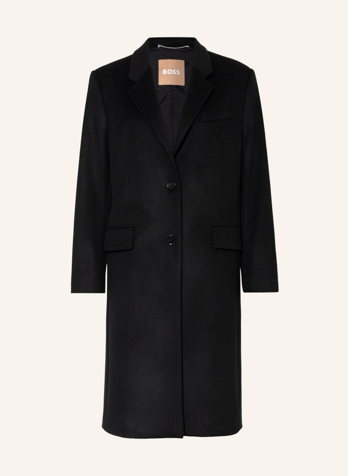 Image of Boss Wollmantel Catara schwarz