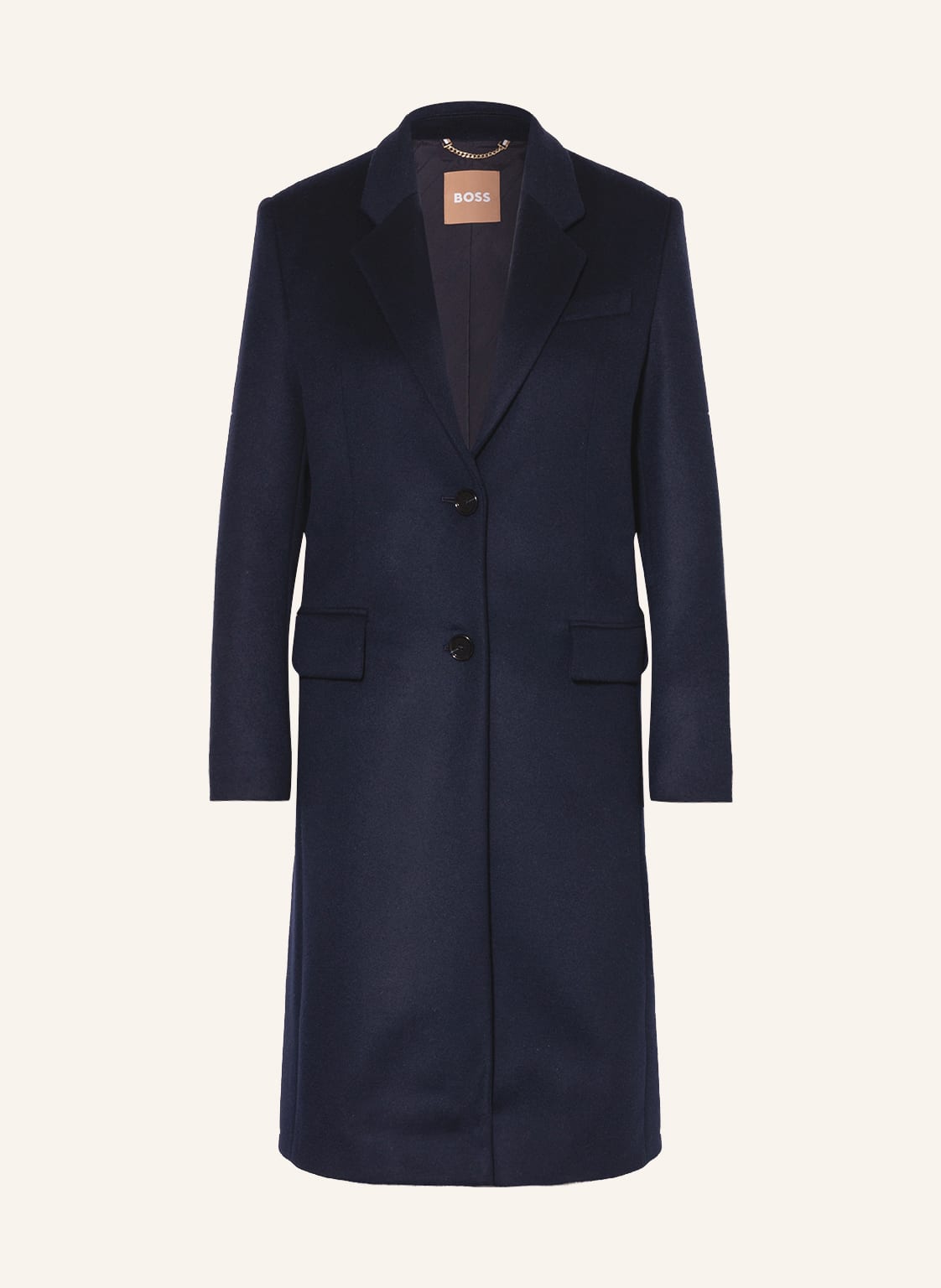 Image of Boss Wollmantel Catara blau