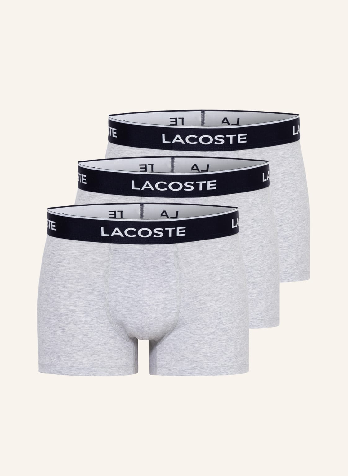 Image of Lacoste 3er-Pack Boxershorts grau