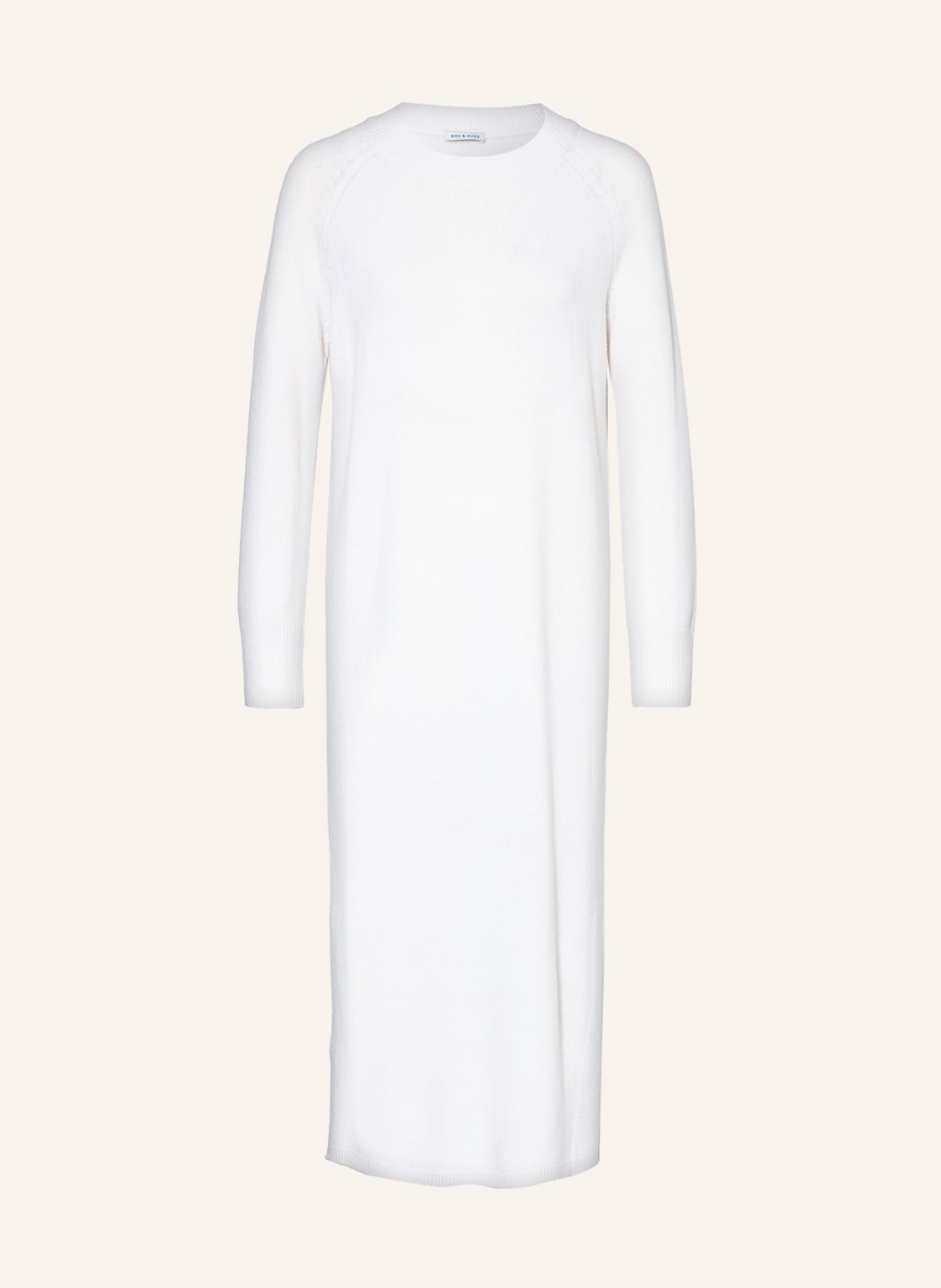 Image of Mrs & Hugs Strickkleid Mit Cashmere weiss