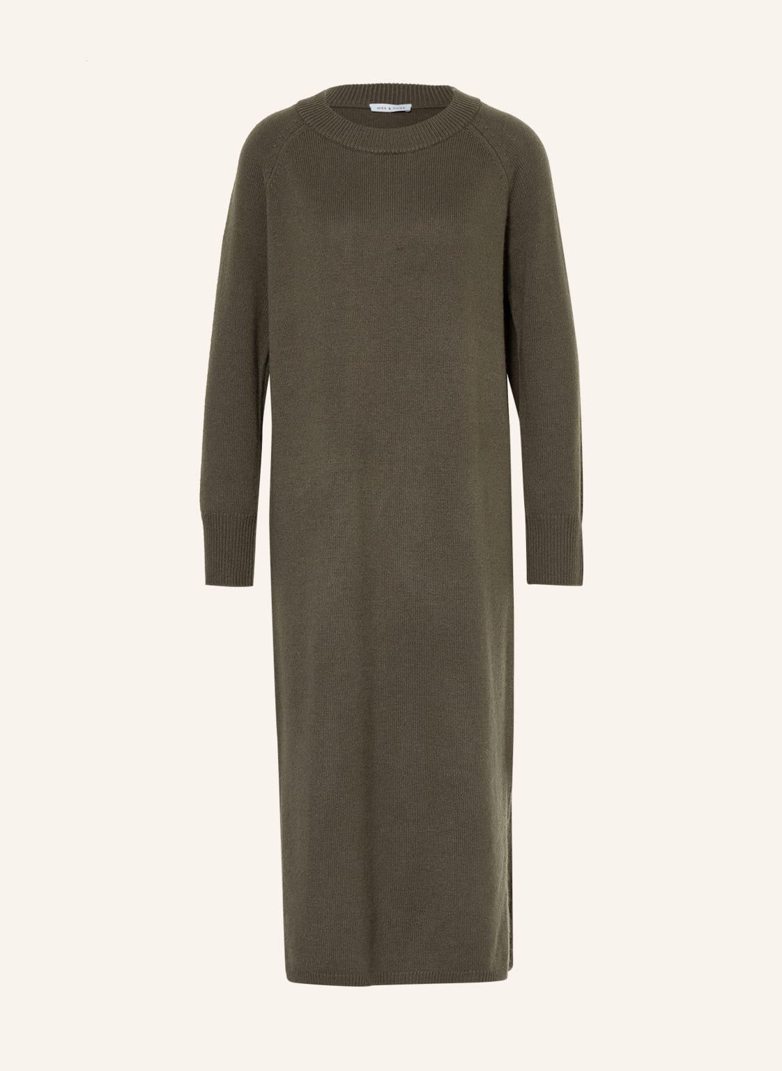 Image of Mrs & Hugs Strickkleid Mit Cashmere gruen