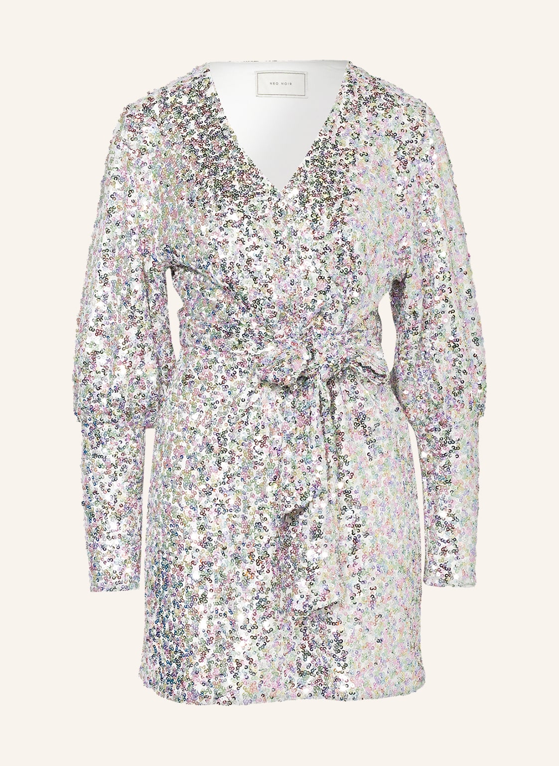 Image of Neo Noir Kleid Millie Mit Pailletten silber