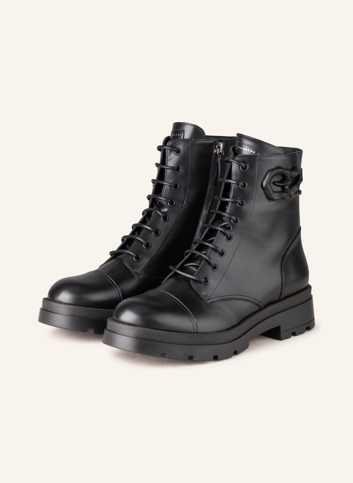 Image of Giuseppe Zanotti Design Schnürboots Rombos schwarz