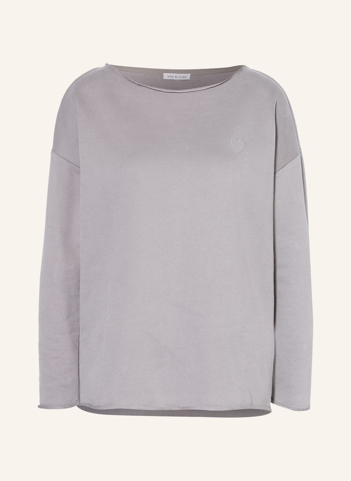 Image of Mrs & Hugs Sweatshirt grau