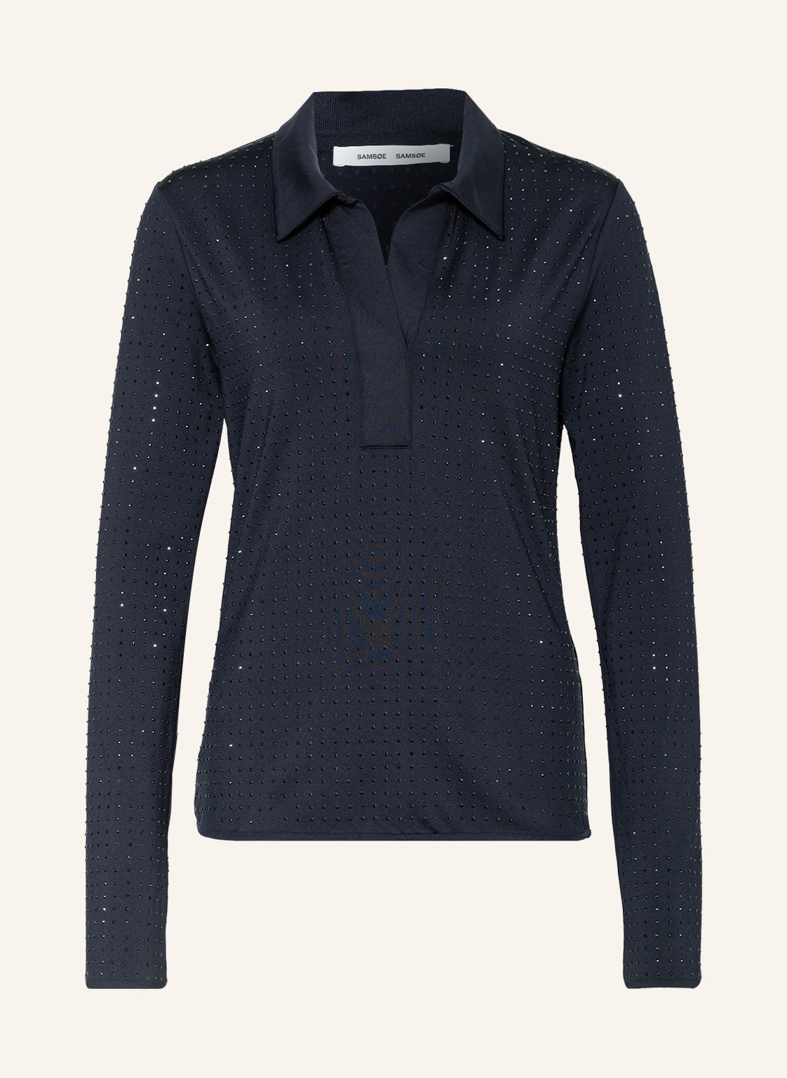 Image of Samsøe Samsøe Blusenshirt Malika Mit Schmucksteinen blau