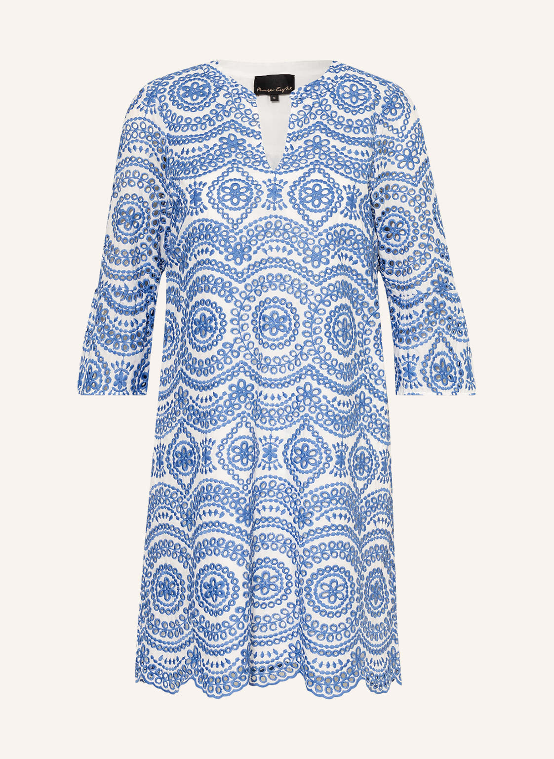 Image of Phase Eight Kleid Brianne Mit Lochstickereien blau
