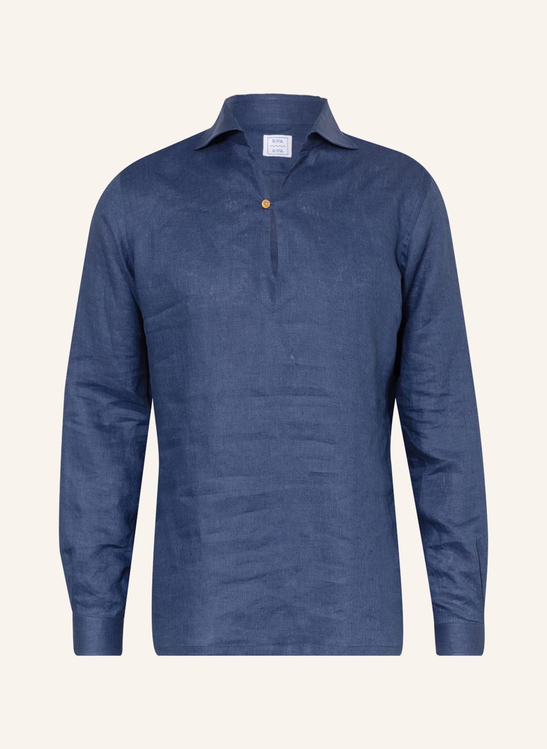 Image of Ripa Ripa Leinenhemd Regular Fit blau