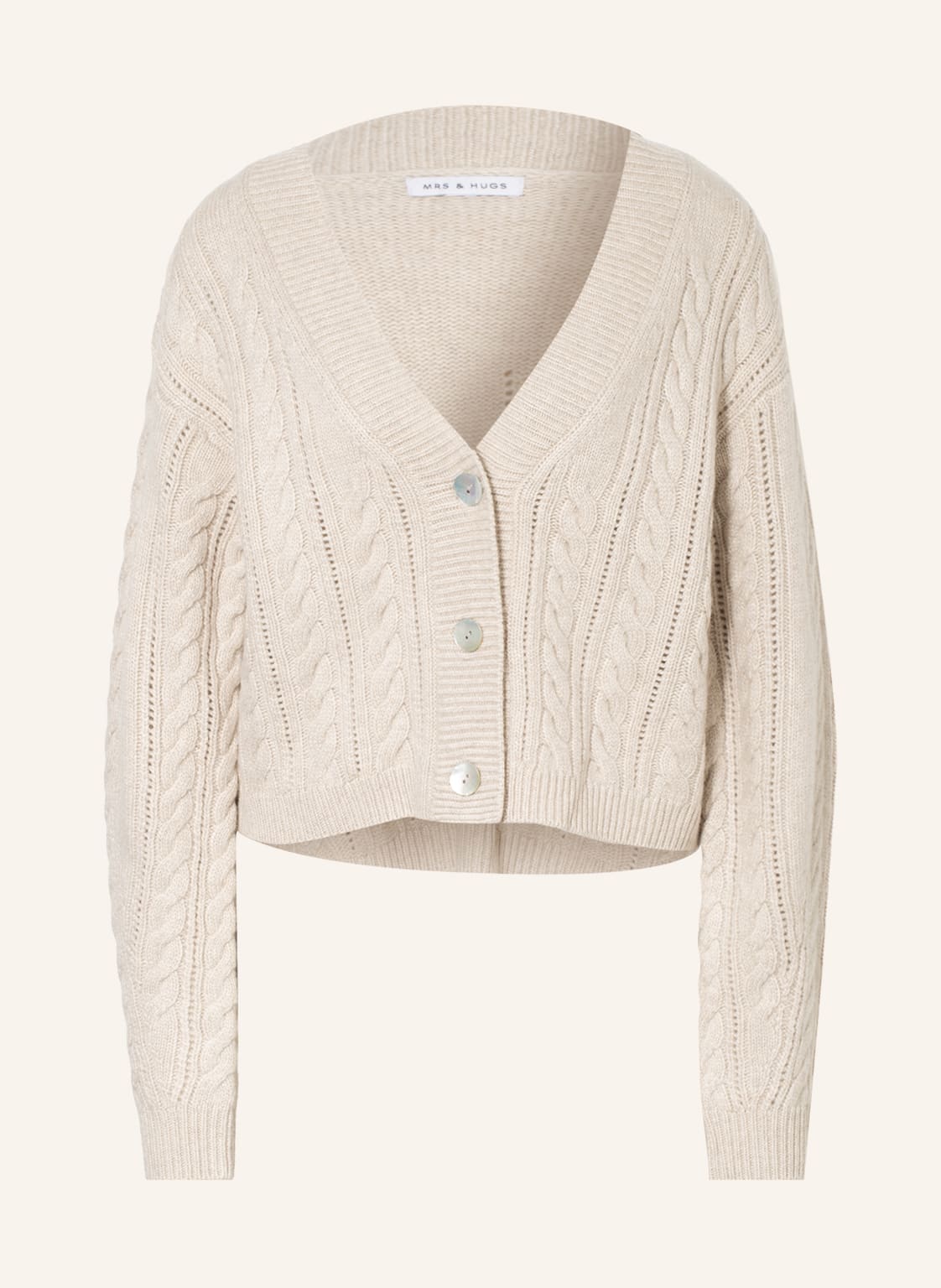 Image of Mrs & Hugs Strickjacke beige
