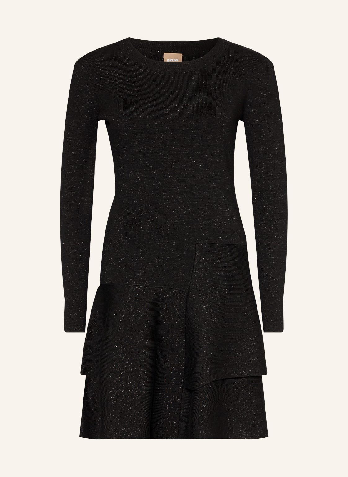 Image of Boss Strickkleid Faribella Mit Glanzgarn schwarz