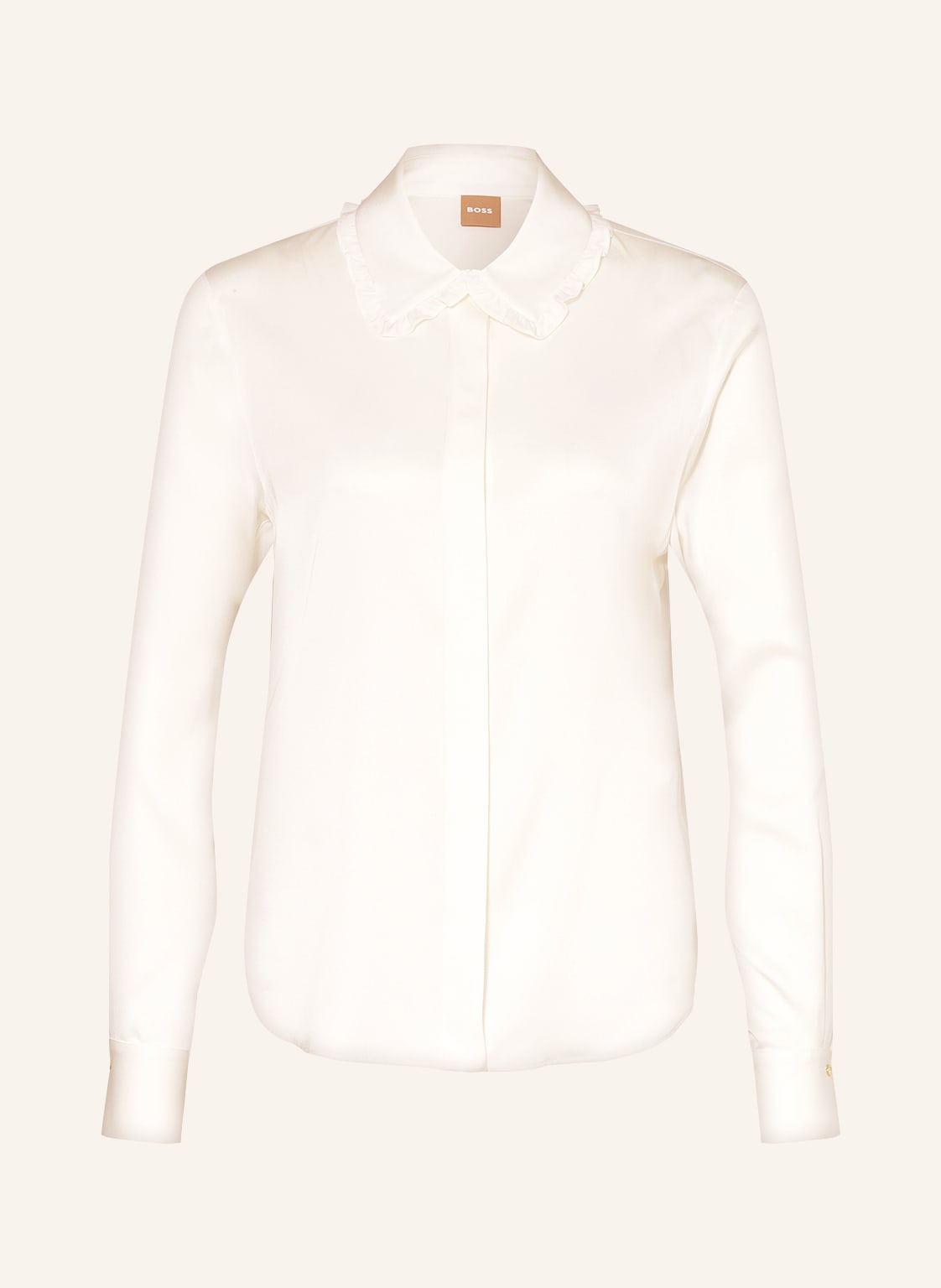 Image of Boss Seidenbluse Bentane weiss