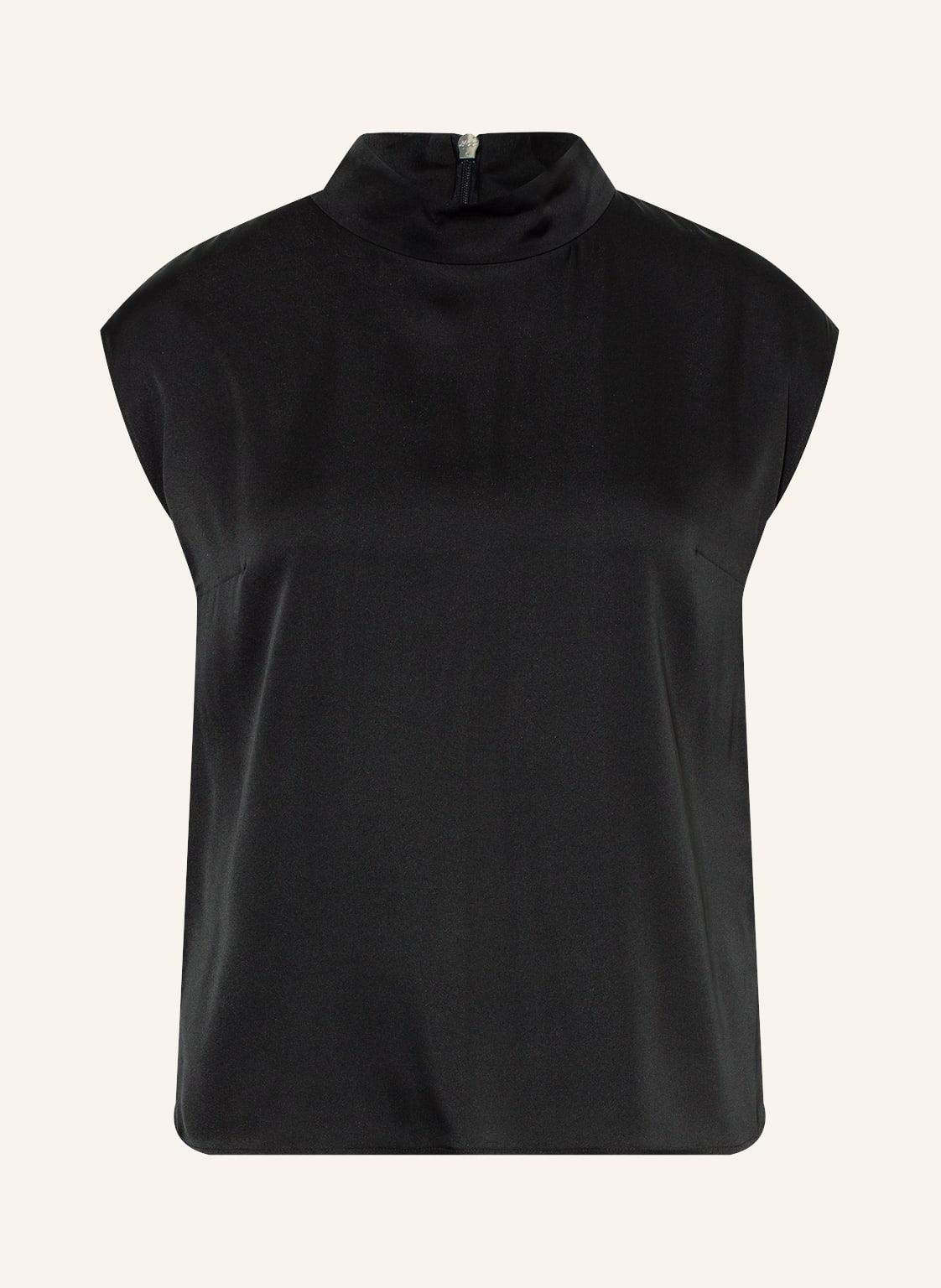 Image of Boss Blusentop Idriz Aus Seide schwarz