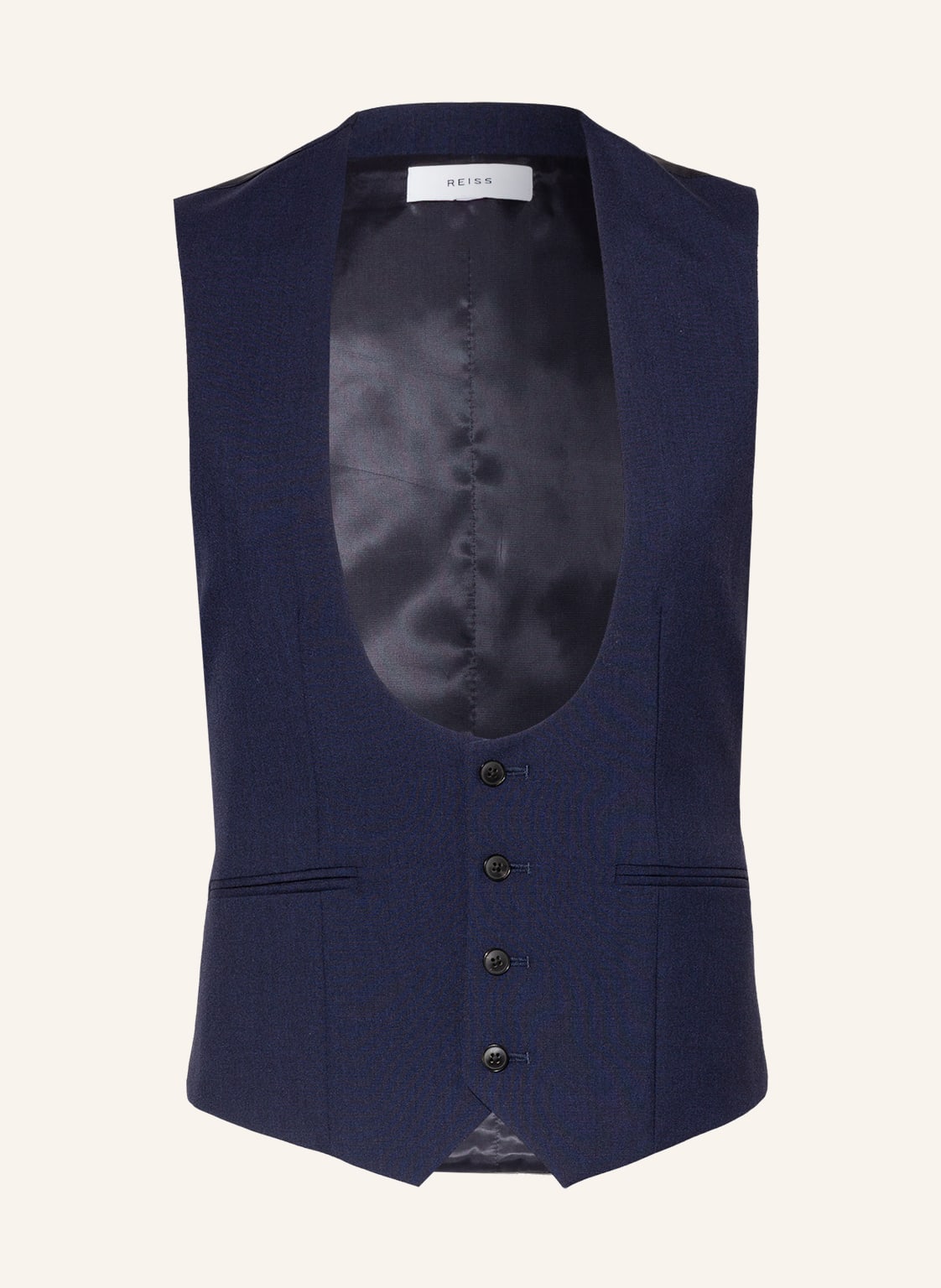 Image of Reiss Anzugweste Bold Regular Fit blau