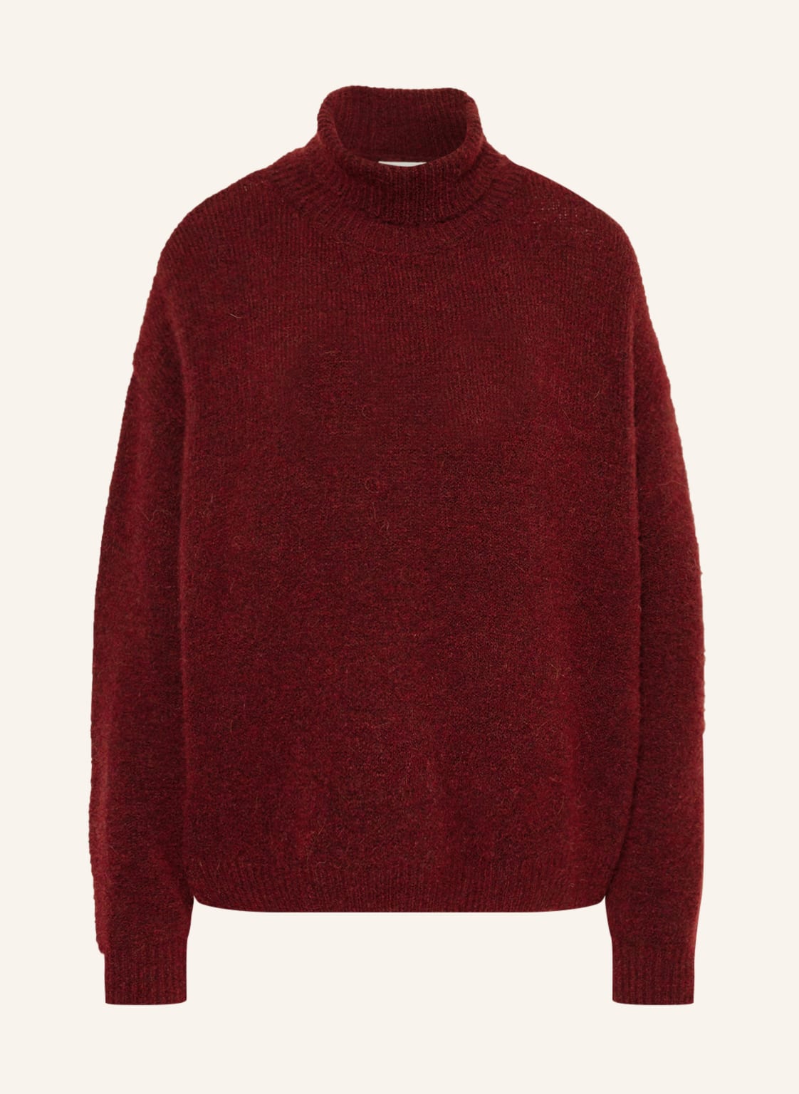 Image of American Vintage Rollkragenpullover East Mit Alpaka rot