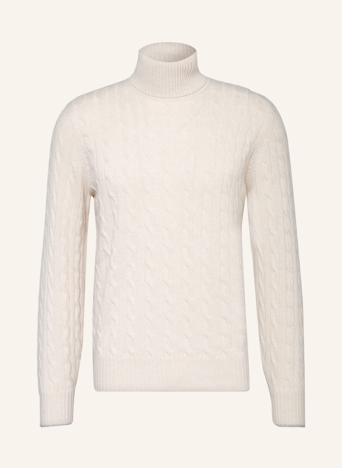 Image of Brunello Cucinelli Rollkragenpullover Aus Cashmere beige