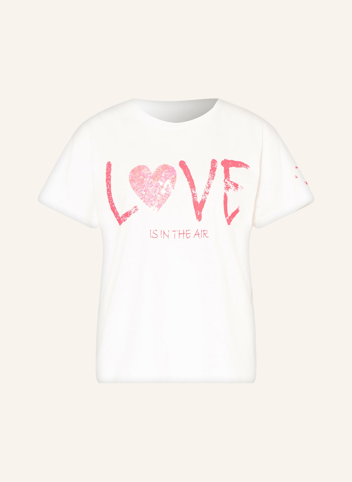 Image of Frogbox T-Shirt Mit Pailletten weiss