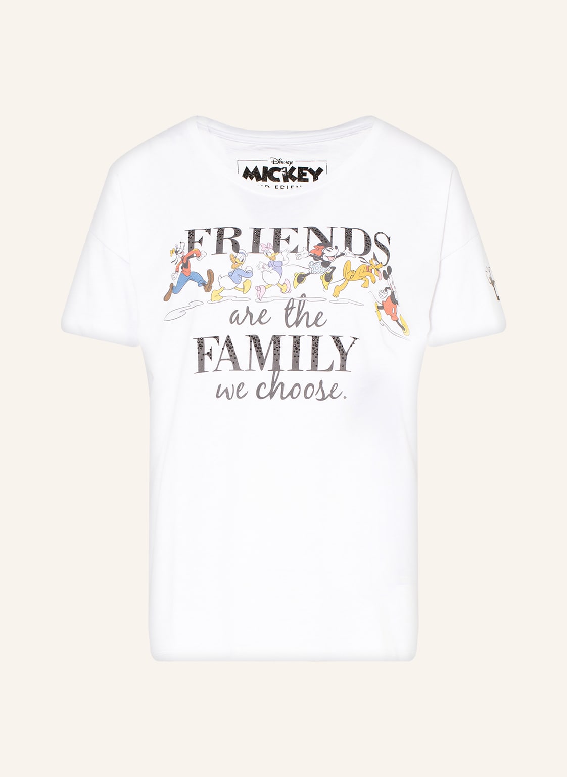 Image of Frogbox T-Shirt Mit Schmucksteinen weiss