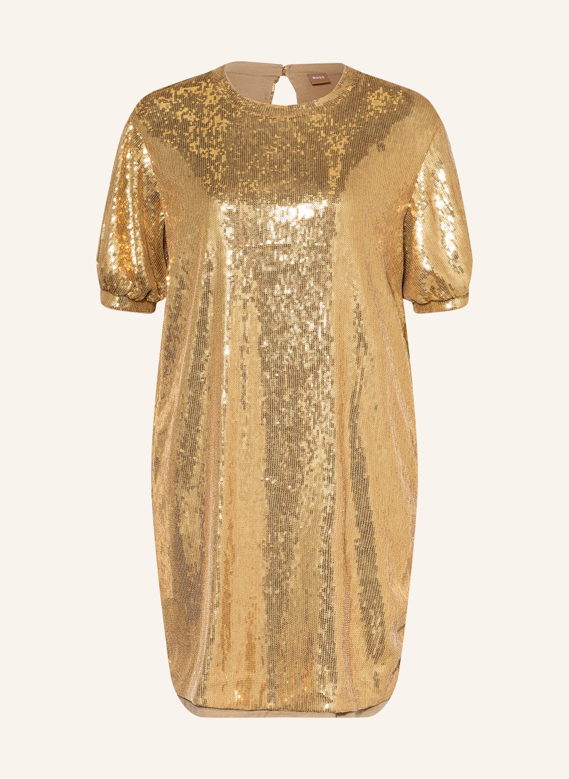 Image of Boss Kleid Esilca Mit Pailletten gold