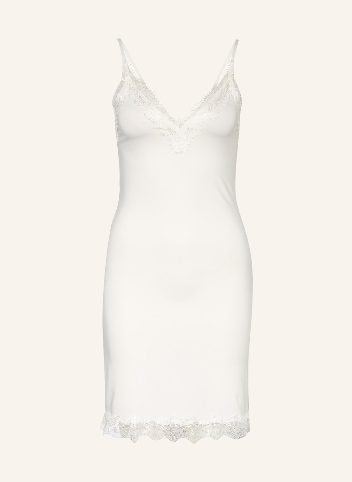 Image of Rosemunde Kleid Billie Mit Spitzenbesatz weiss