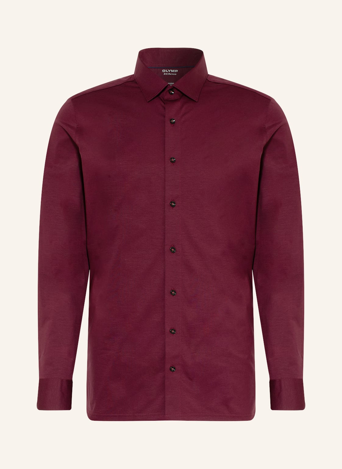Image of Olymp Jerseyhemd Luxor 24/Seven Modern Fit rot