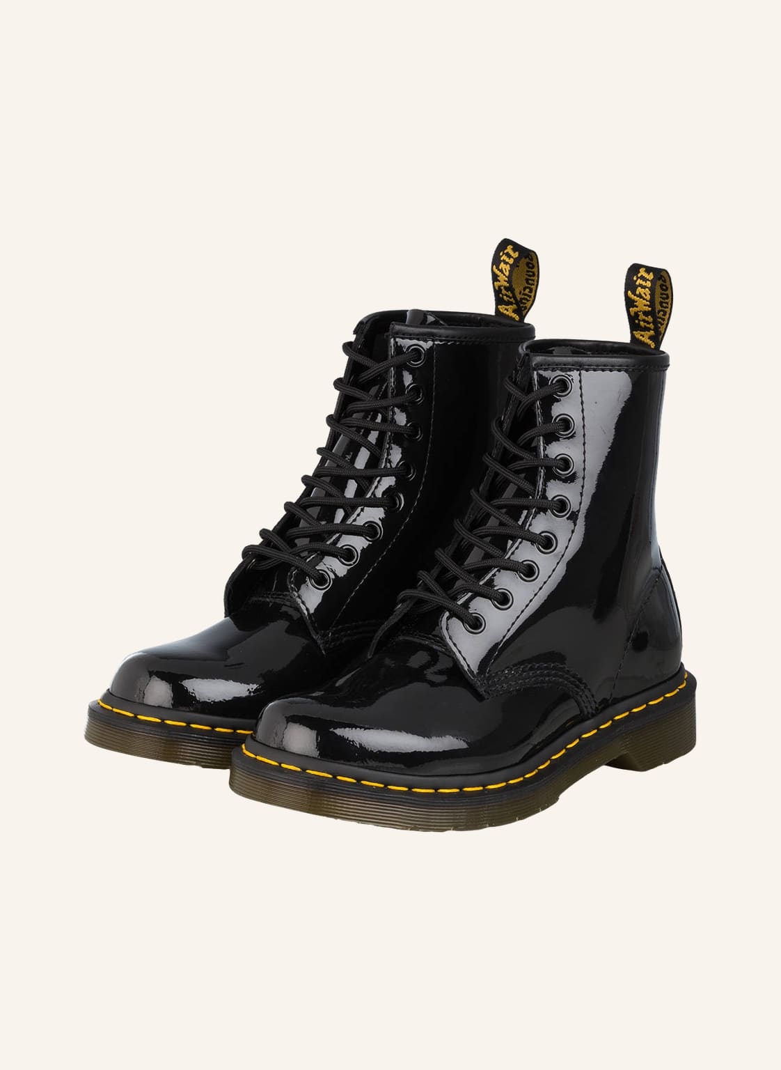 Image of Dr. Martens Lack-Schnürboots 1460 Patent schwarz