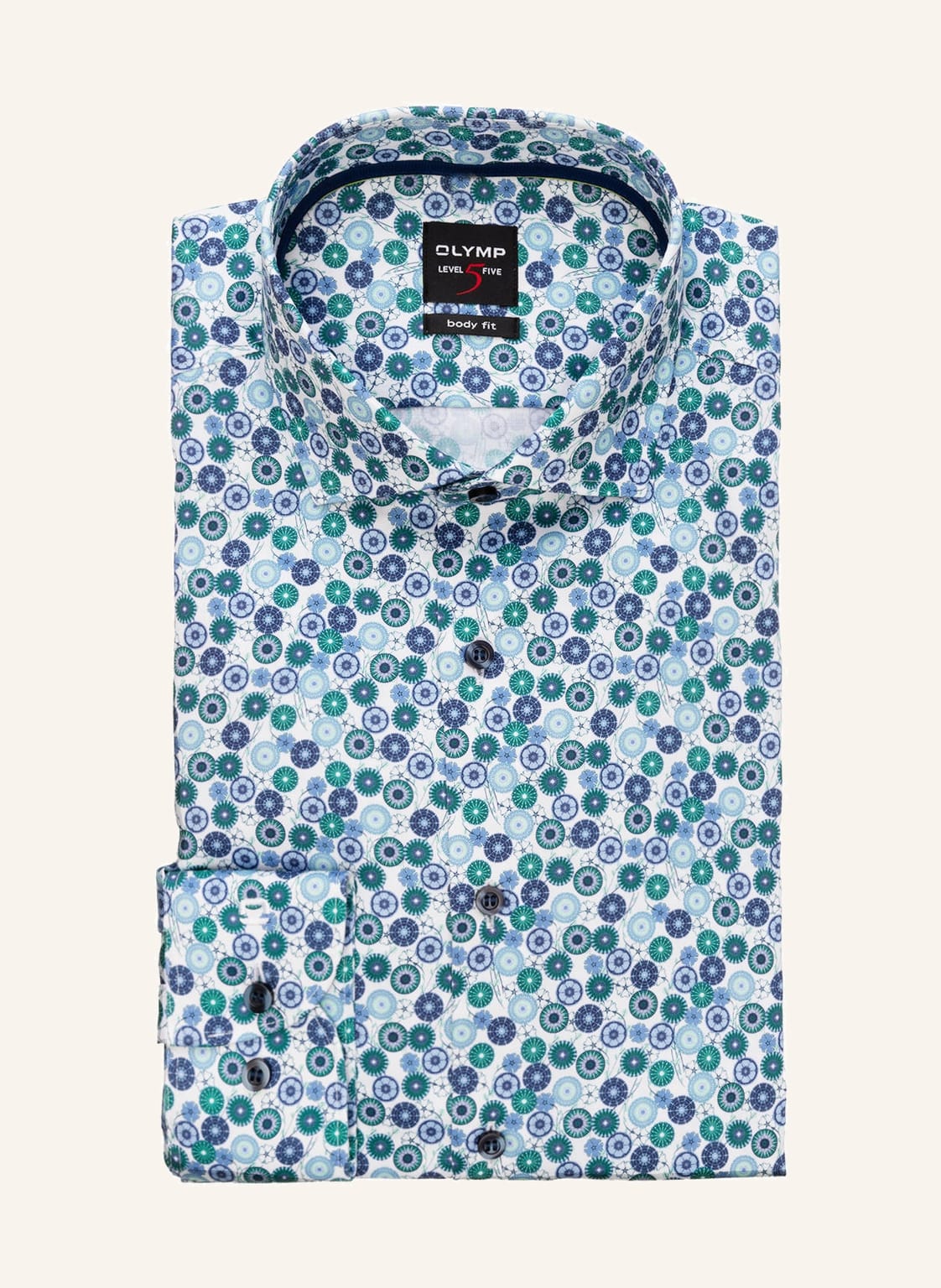 Image of Olymp Hemd Level Five Body Fit gruen