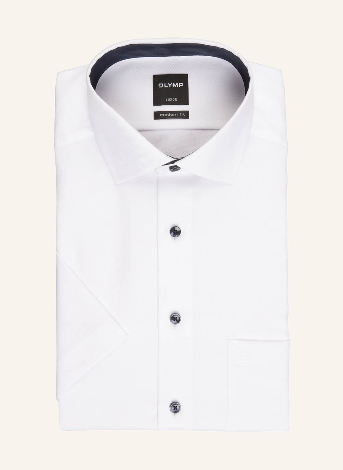 Image of Olymp Kurzarm-Hemd Luxor Modern Fit weiss