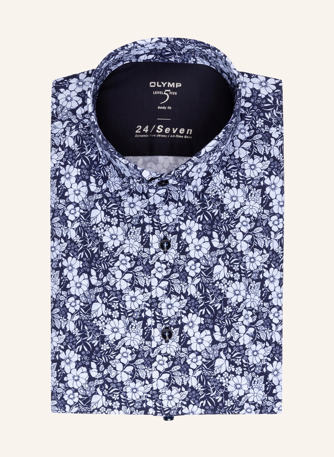 Image of Olymp Hemd Luxor 24/Seven Body Fit blau