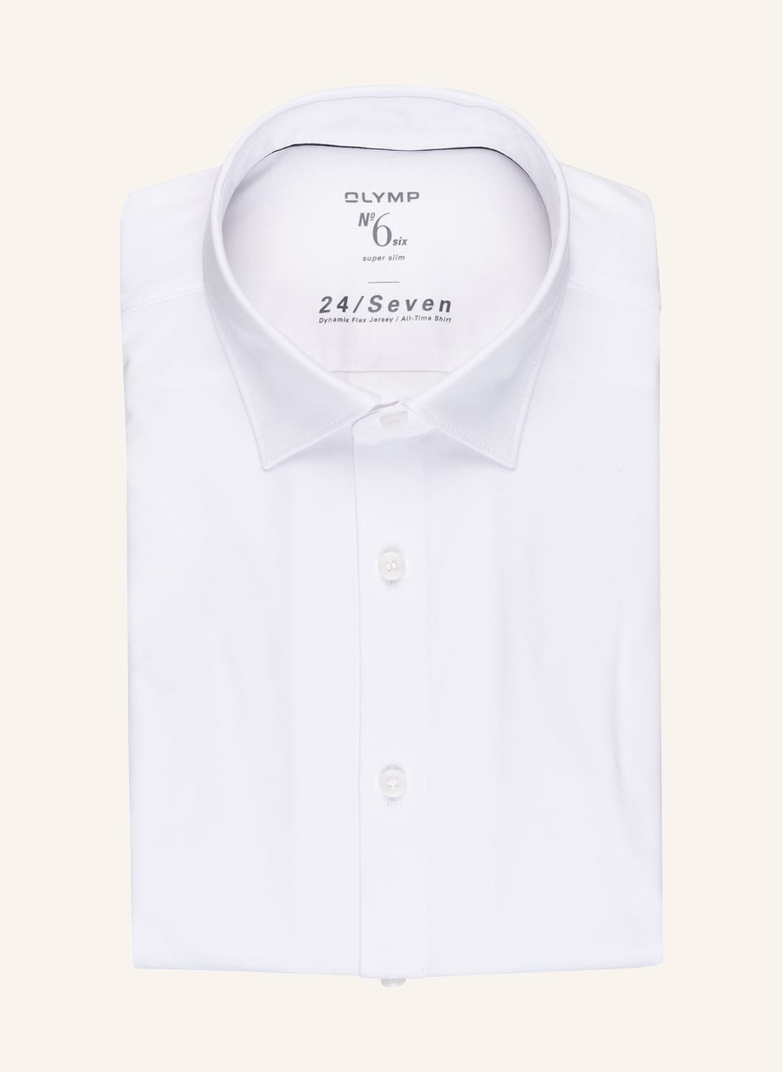 Image of Olymp Jerseyhemd No. Six 24/Seven Super Slim weiss