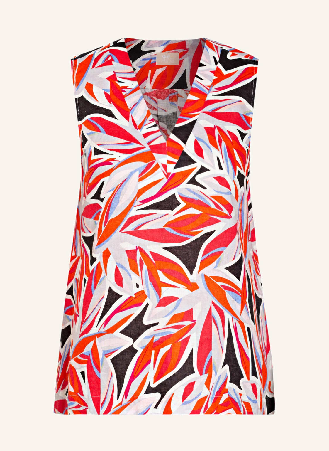 Image of Mrs & Hugs Blusentop Aus Leinen pink