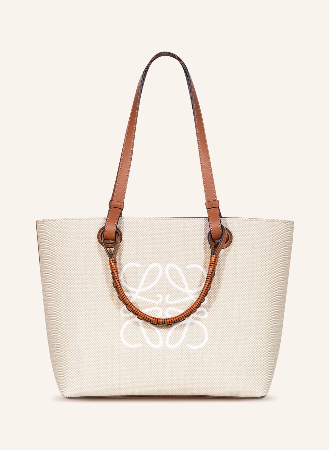 Image of Loewe Shopper Anagram Small weiss