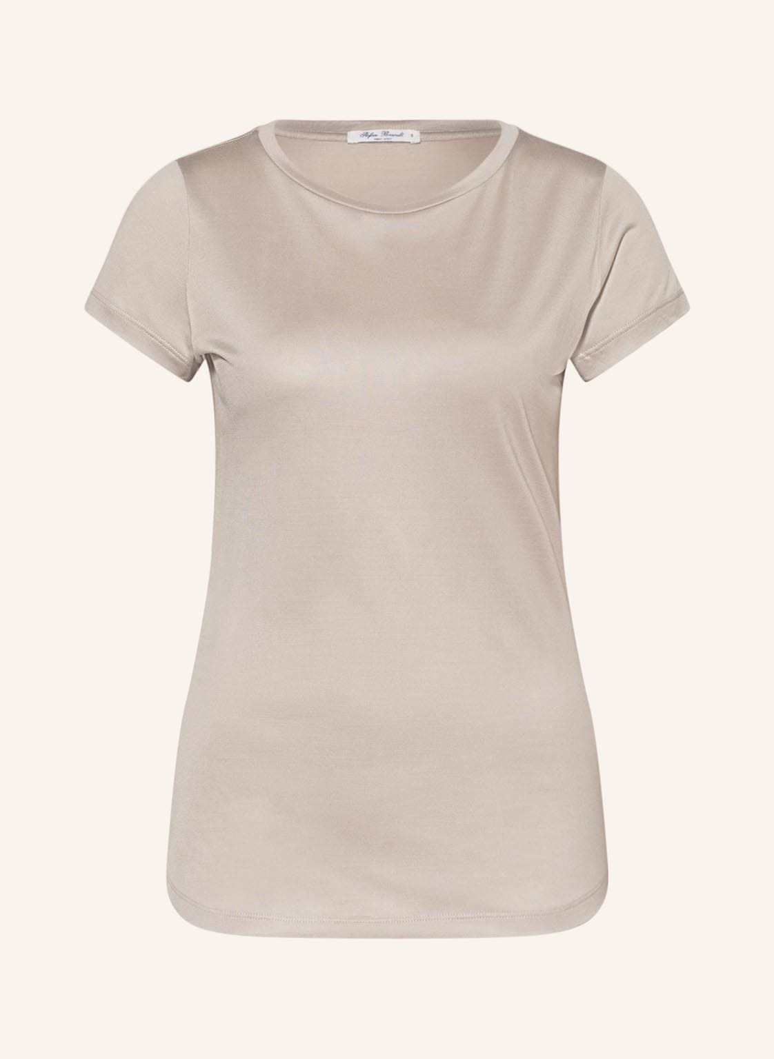 Image of Stefan Brandt T-Shirt Aus Seide beige