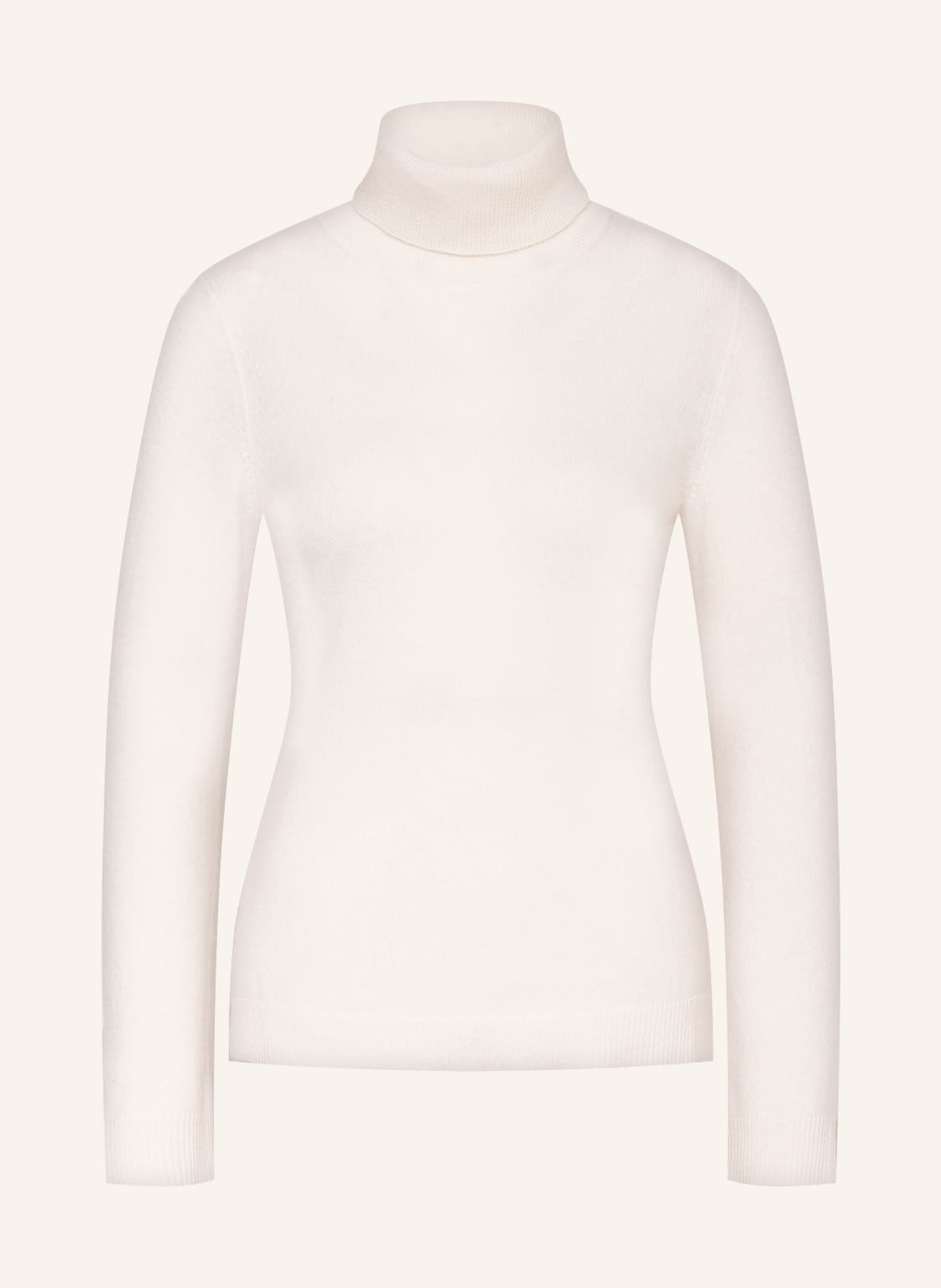 Image of Darling Harbour Rollkragenpullover Aus Cashmere weiss