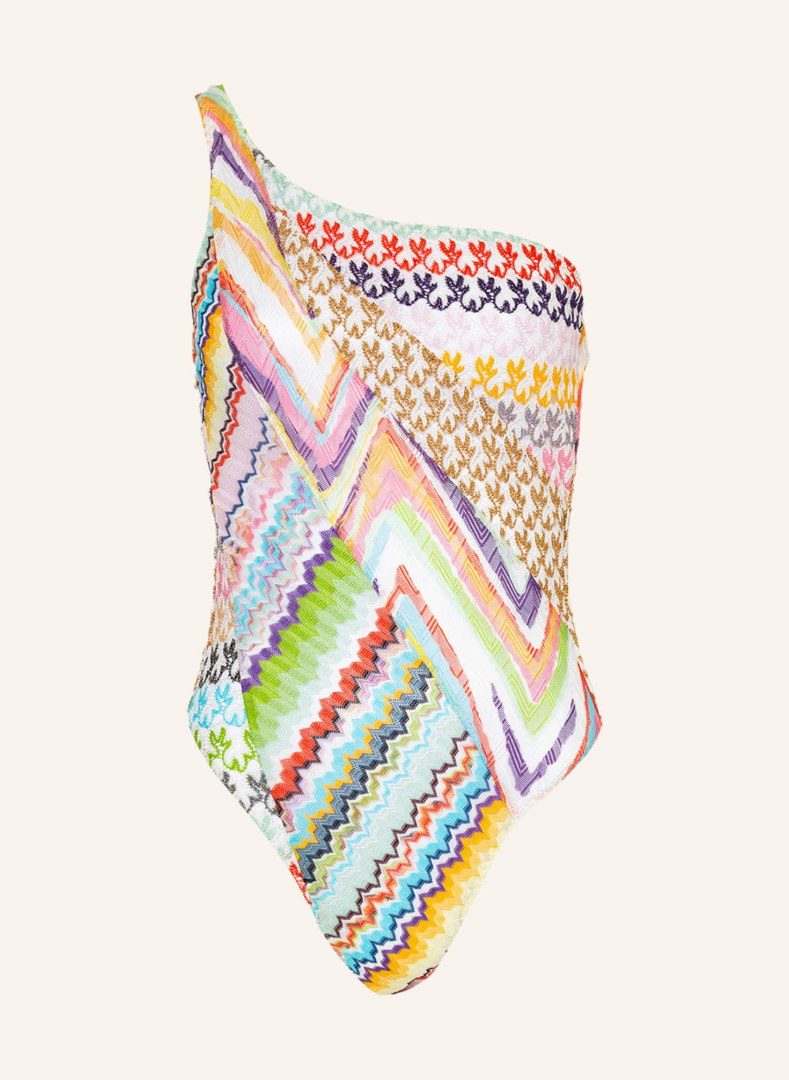 Image of Missoni One-Shoulder-Badeanzug weiss