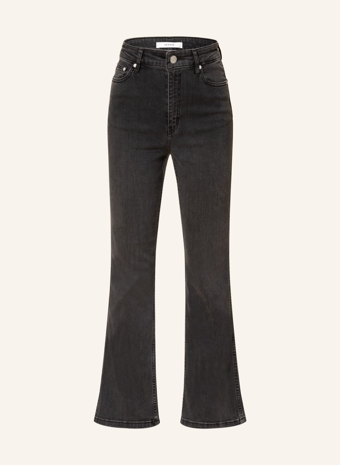 Image of Gestuz Flared Jeans Emilinda grau