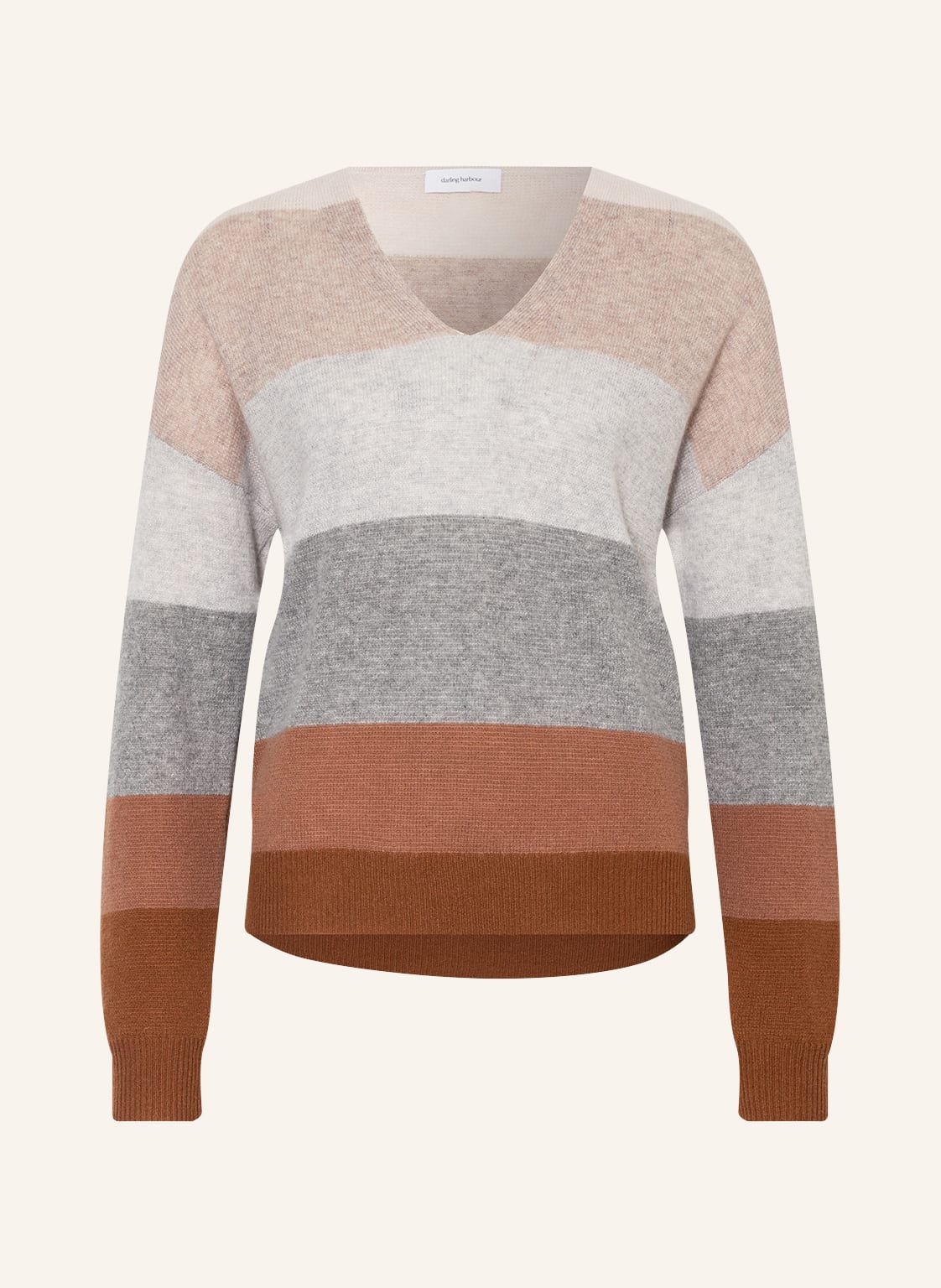 Image of Darling Harbour Oversized-Pullover Aus Cashmere braun